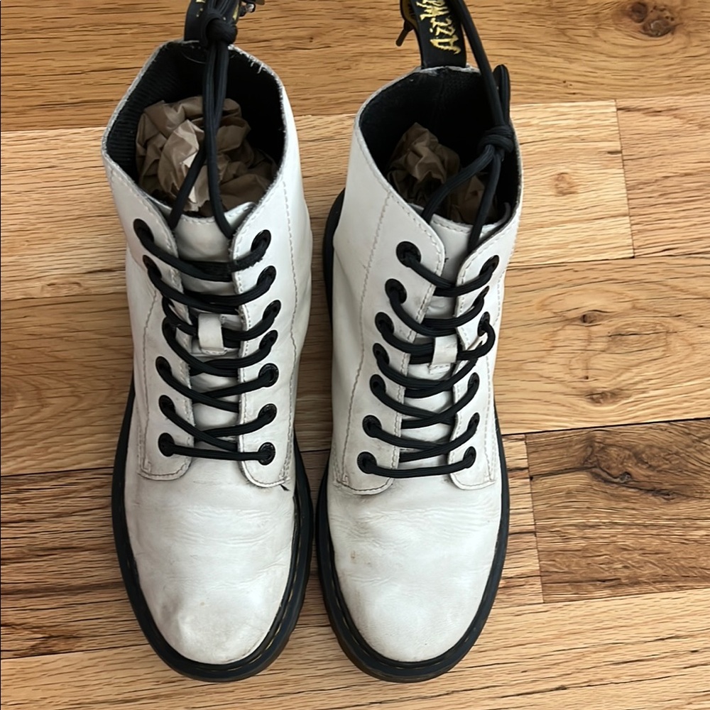 White Leather Men's Boots